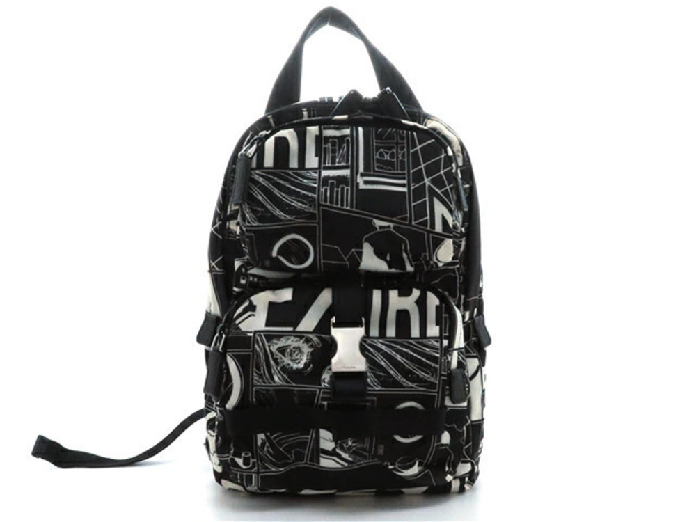 Prada body bag comic book black white